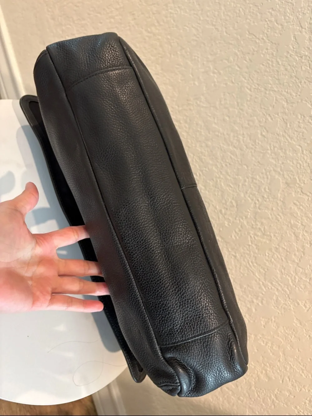 Coach Black Leather Laptop/ Messenger Bag - Picture 8 of 15